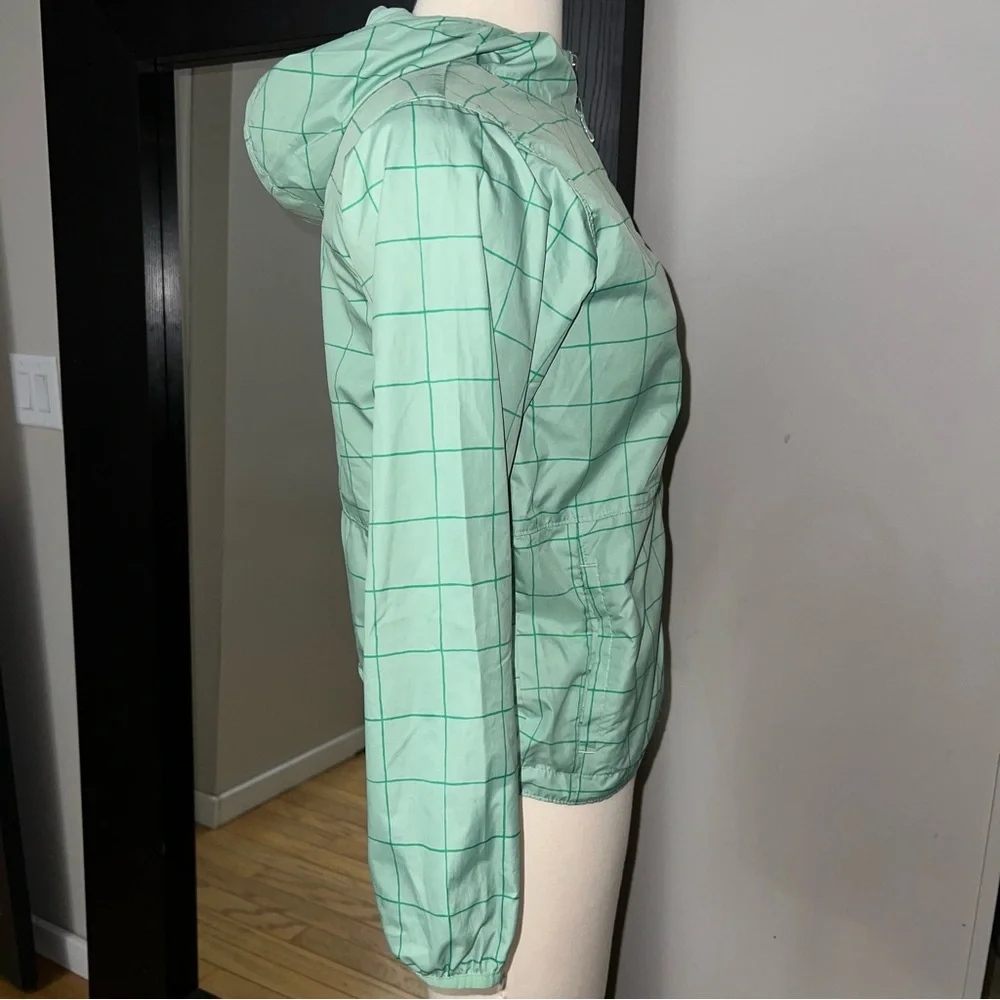 Columbia Lt Green Kids Pixel Grabber Reversible Jacket, size M 10/12